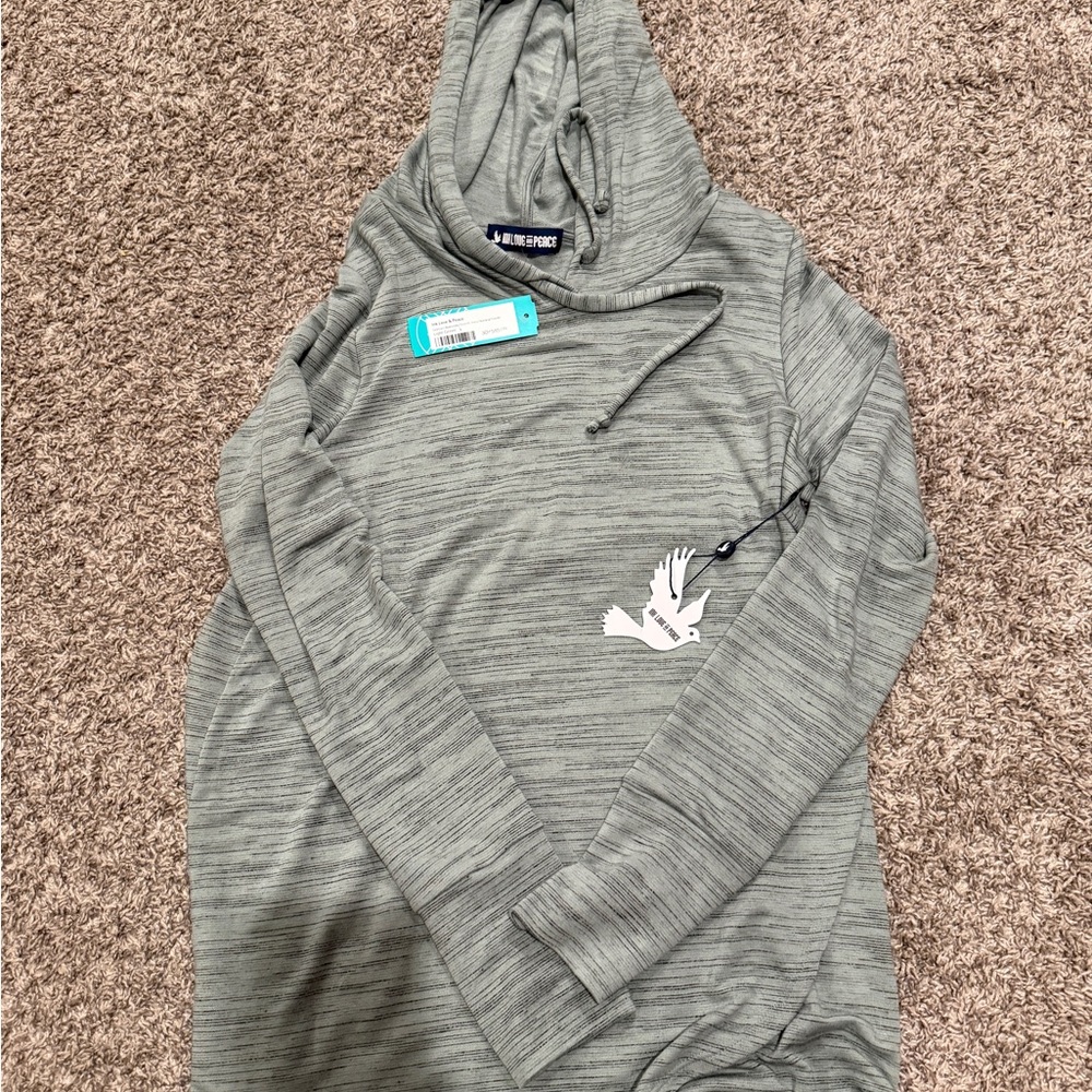 Green Hooded Nursing Sweatshirt